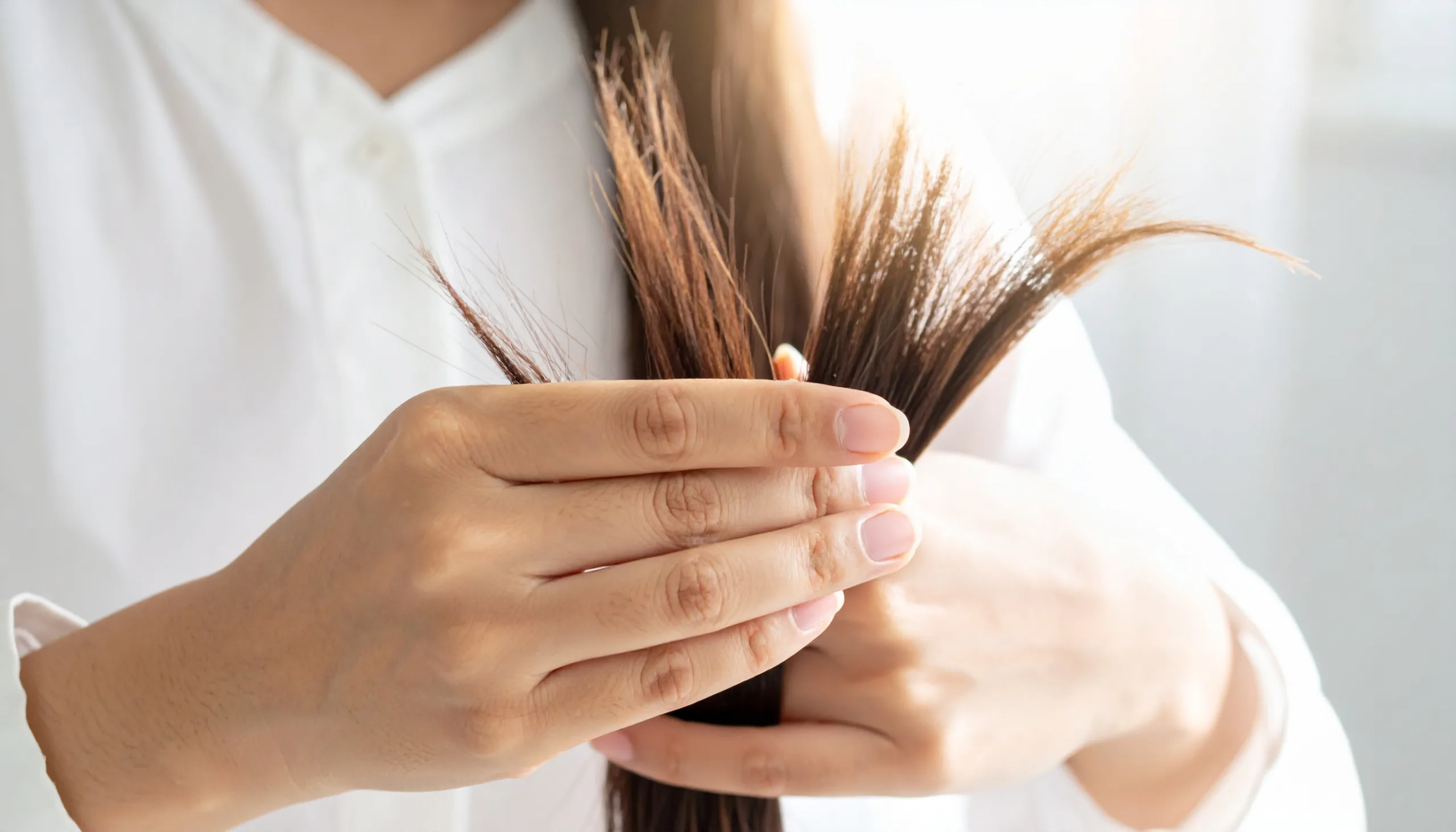 ヘアダメージを気にする女性