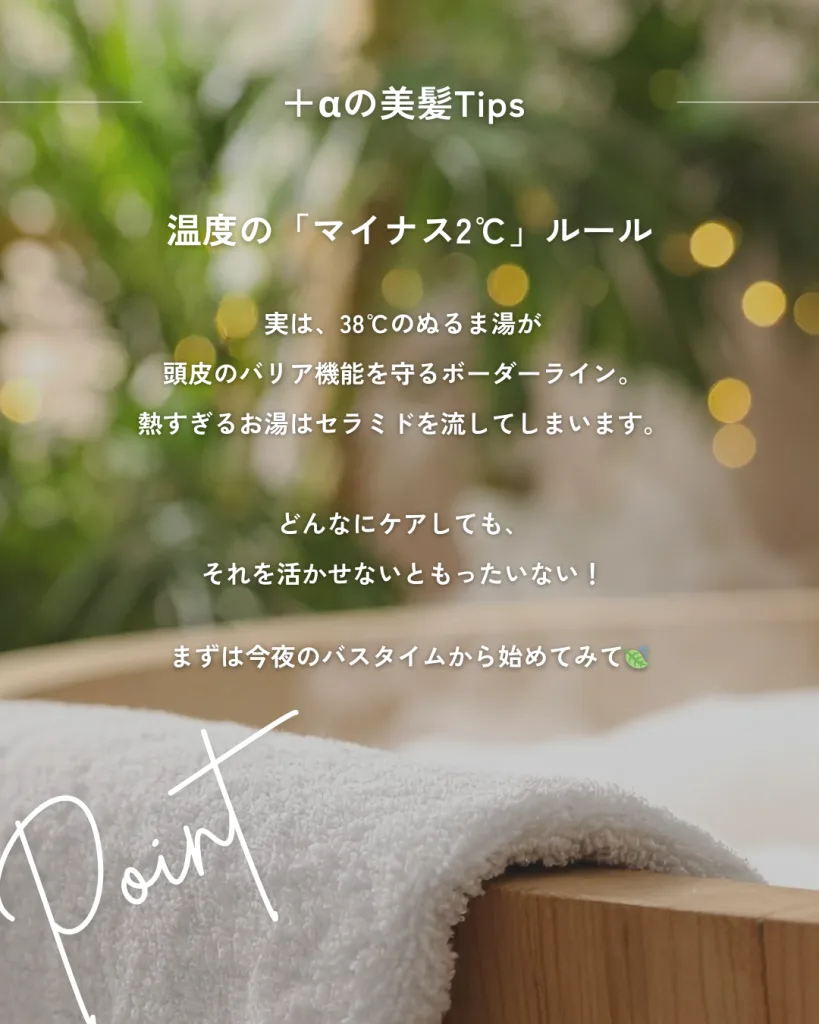 頭皮にまつわる+αの美容tips